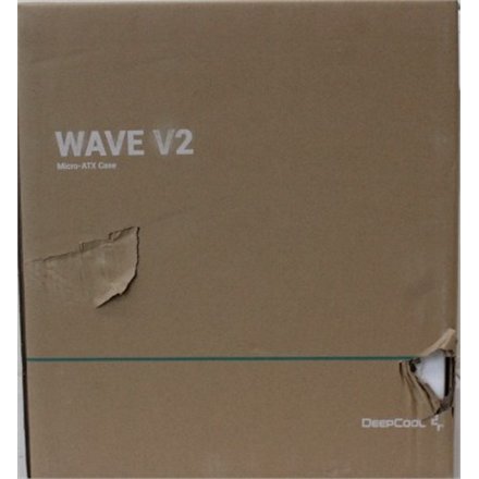 SALE OUT. Deepcool Wave V2 Micro ATX PC case , Deepcool , Wave V2 , Black , Micro ATX , DAMAGED PACKAGING , Power supply included No