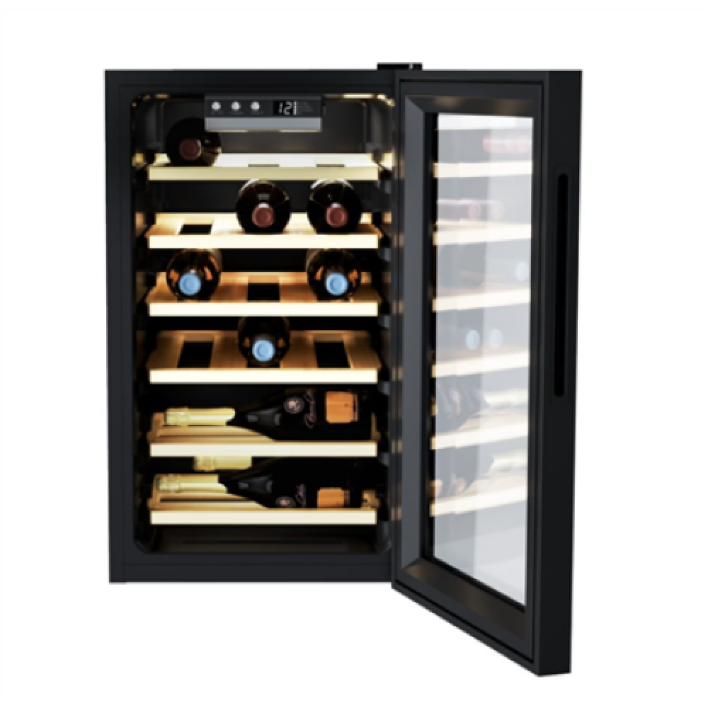 Candy Wine Cooler , CWCEL 210/NF , Energy efficiency class G , Free standing , Bottles capacity 21 , Black