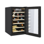 Candy Wine Cooler , CWCEL 210/NF , Energy efficiency class G , Free standing , Bottles capacity 21 , Black