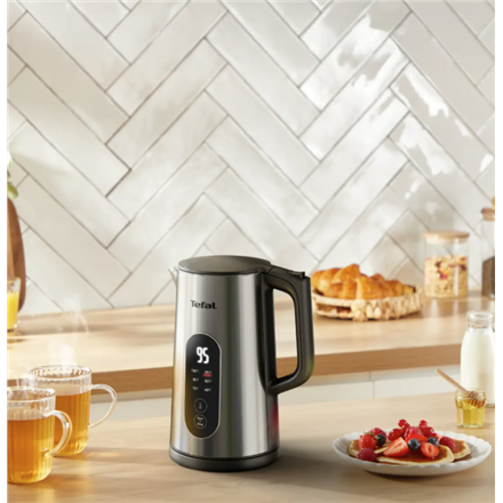 TEFAL Selection KI871DE0 , Kettle , Electric , 1500 W , 1.7 L , Plastic , 360° rotational base , Stainless steel