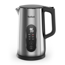 TEFAL Selection KI871DE0 , Kettle , Electric , 1500 W , 1.7 L , Plastic , 360° rotational base , Stainless steel