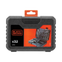 BLACK & DECKER , 32 Piece Drilling and Screwdriving Set , A7216-XJ