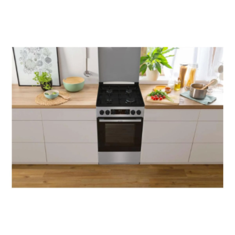 Gorenje GK5C42SJ , Cooker , Hob type Gas , Oven type Electric , Grey , Width 50 cm , Grilling , Depth 59.4 cm , 62 L