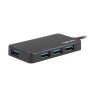 Natec USB 3.0 HUB, Silkworm, 4-Port, Black , Natec , 4 Port Hub With USB 3.0 , Silkworm NHU-1343 , Black , USB Type-C , 0.15 m