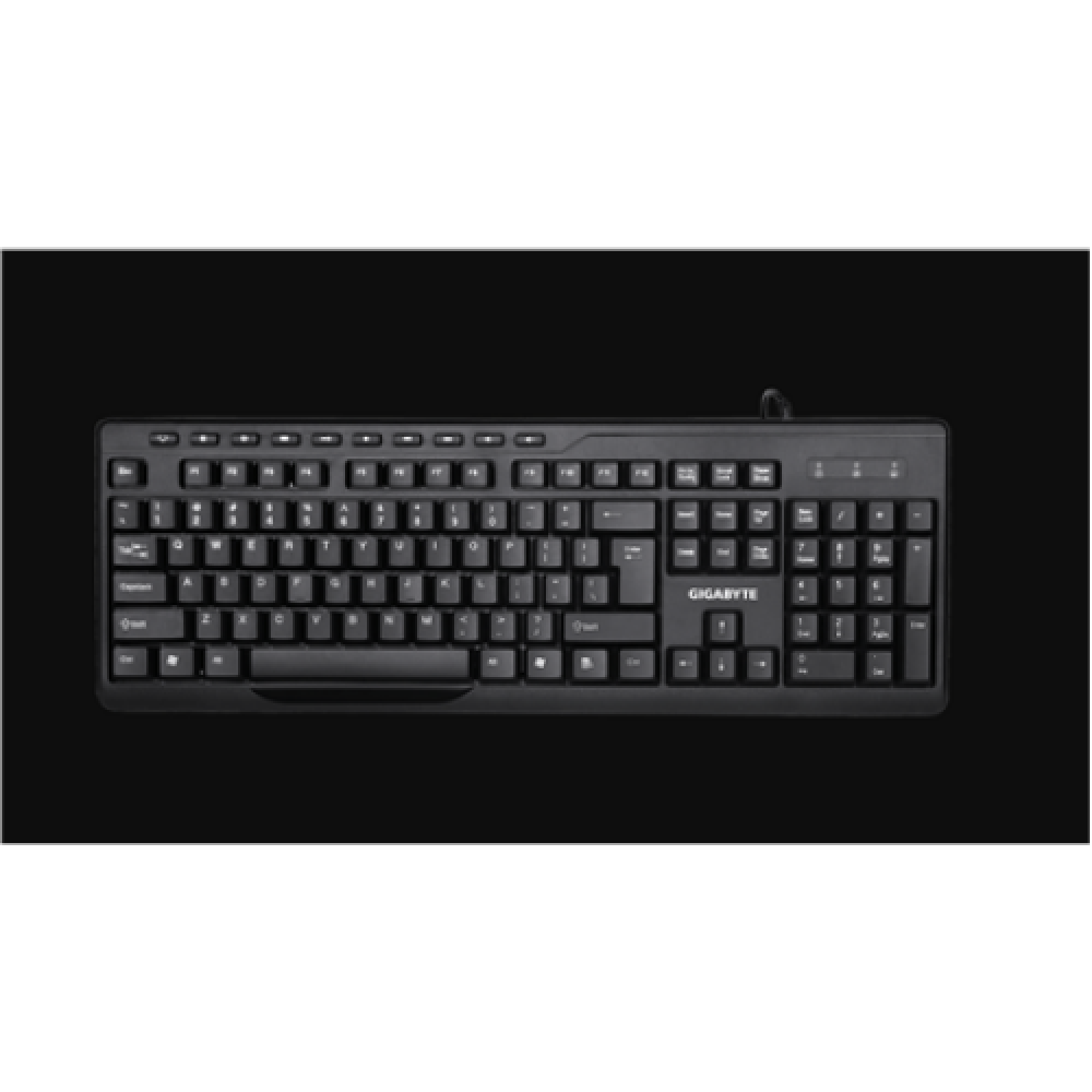 Gigabyte Multimedia Keyboard & Mouse set KM6300 Keyboard and Mouse Set Wired Mouse included EN USB Black