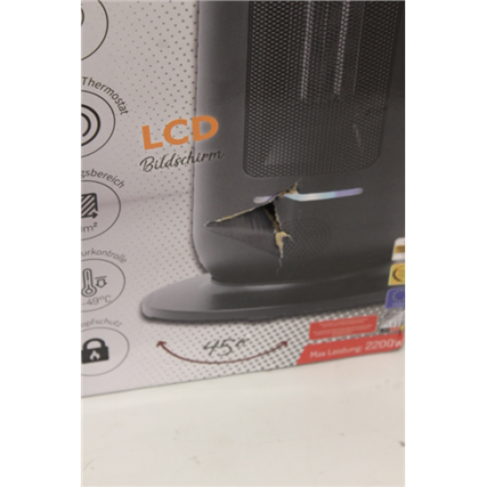 SALE OUT. Adler AD 7731 Ceramic Fan Heat Tower, Power 1200W/2200W, LCD Display, Remote control, Black , Adler , Heater , AD 7731 , Ceramic , 2200 W , Number of power levels 2 , Suitable for rooms up to 20 m² , Black , DAMAGED PACKAGING