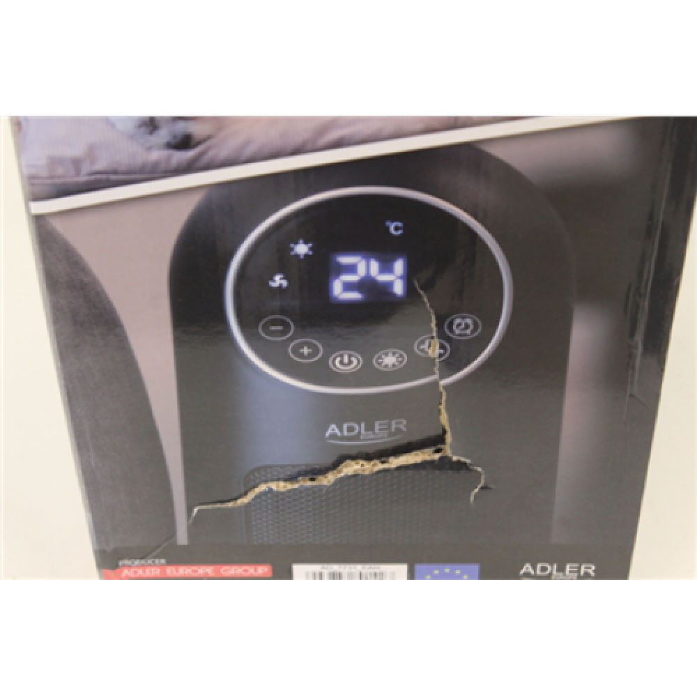 SALE OUT. Adler AD 7731 Ceramic Fan Heat Tower, Power 1200W/2200W, LCD Display, Remote control, Black , Adler , Heater , AD 7731 , Ceramic , 2200 W , Number of power levels 2 , Suitable for rooms up to 20 m² , Black , DAMAGED PACKAGING