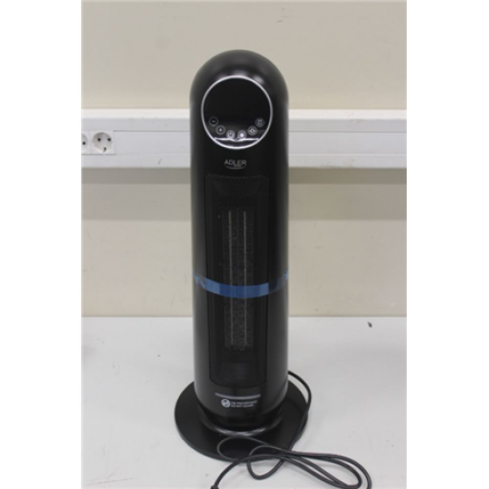 SALE OUT. Adler AD 7731 Ceramic Fan Heat Tower, Power 1200W/2200W, LCD Display, Remote control, Black , Adler , Heater , AD 7731 , Ceramic , 2200 W , Number of power levels 2 , Suitable for rooms up to 20 m² , Black , DAMAGED PACKAGING