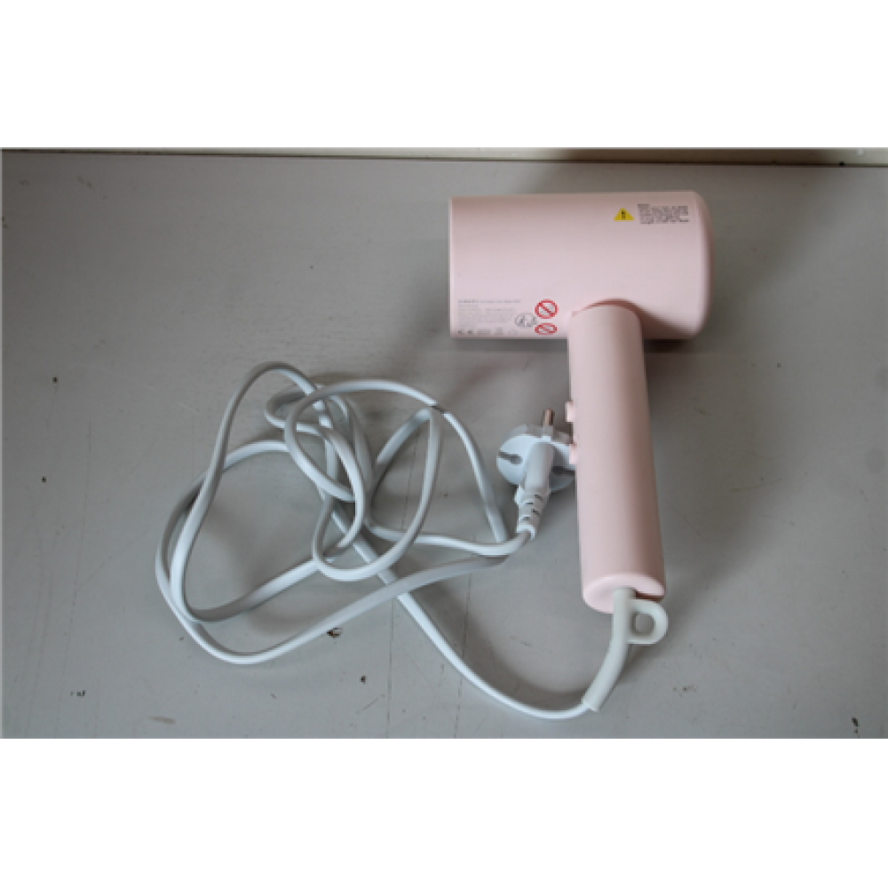 SALE OUT. Xiaomi Compact Hair Dryer H101 (Pink) EU , Xiaomi Compact Hair Dryer , H101 EU , 1600 W , Number of temperature settings 2 , Pink , USED, MISSING MANUALS