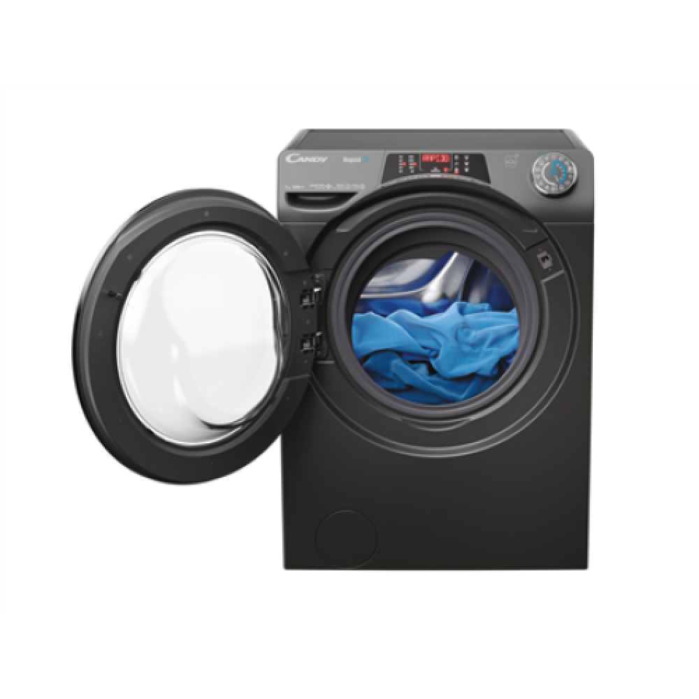 Candy , Washing Machine , RO41276DWMCRT-S , Energy efficiency class A , Front loading , Washing capacity 7 kg , 1200 RPM , Depth 45 cm , Width 60 cm , Display , TFT , Steam function , Wi-Fi , Anthracite