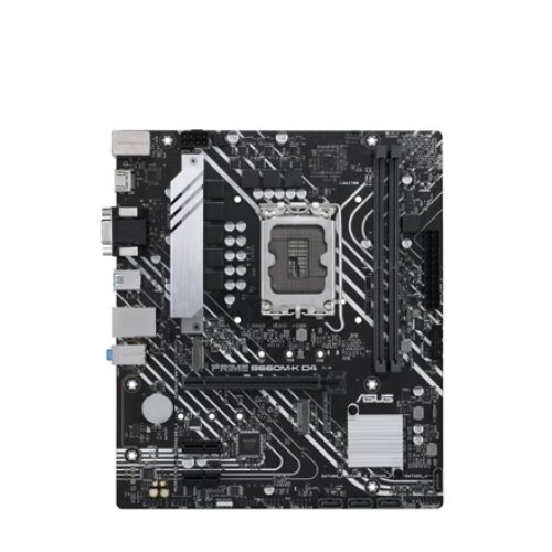 Asus , PRIME B660M-K D4 , Processor family Intel , Processor socket LGA1700 , DDR4 DIMM , Supported hard disk drive interfaces SATA, M.2 , Number of SATA connectors 4