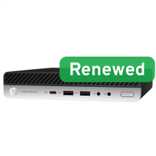 HP Renewed Grade A , ProDesk 600 G5 DM , Intel Core i3 , i3-9100T , 8 GB , NVMe , 128 GB , Intel UHD Graphics 630 , Windows 11 Home