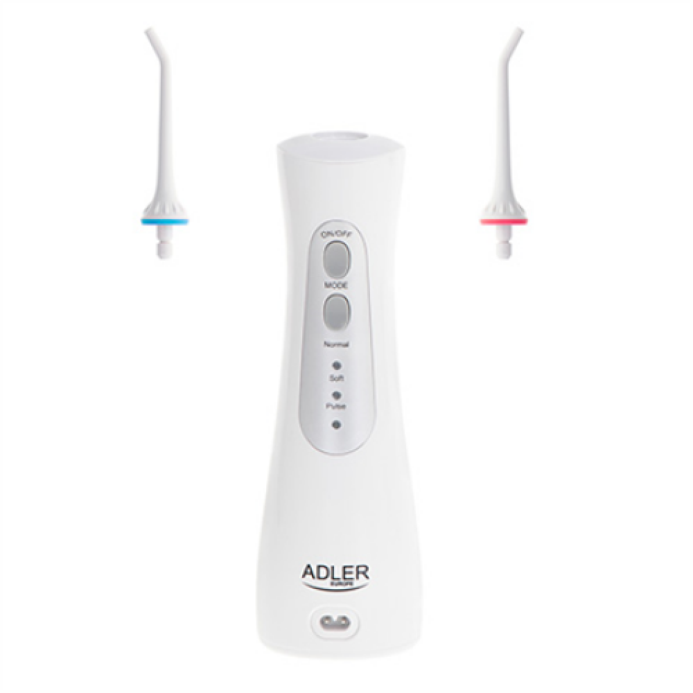Adler , Travel Oral Irrigator , AD 2176 , Oral irrigator , 150 ml , Number of heads 2 , White , Number of teeth brushing modes 3