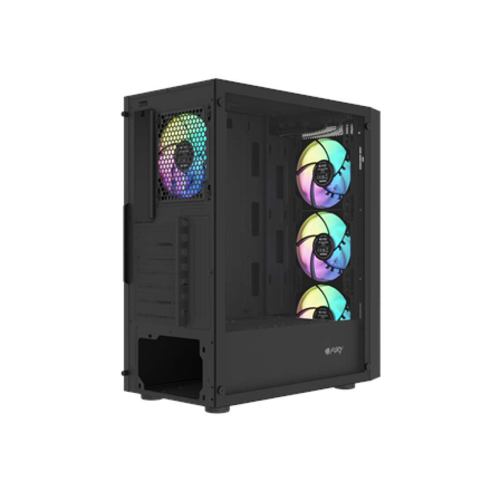 Fury PC Case , SHOBO SH8F ARGB , Black , Midi Tower