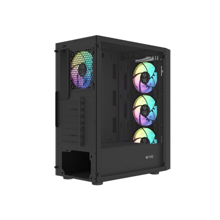 Fury PC Case , SHOBO SH8F ARGB , Midi Tower , Black