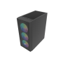 Fury PC Case , SHOBO SH8F ARGB , Black , Midi Tower