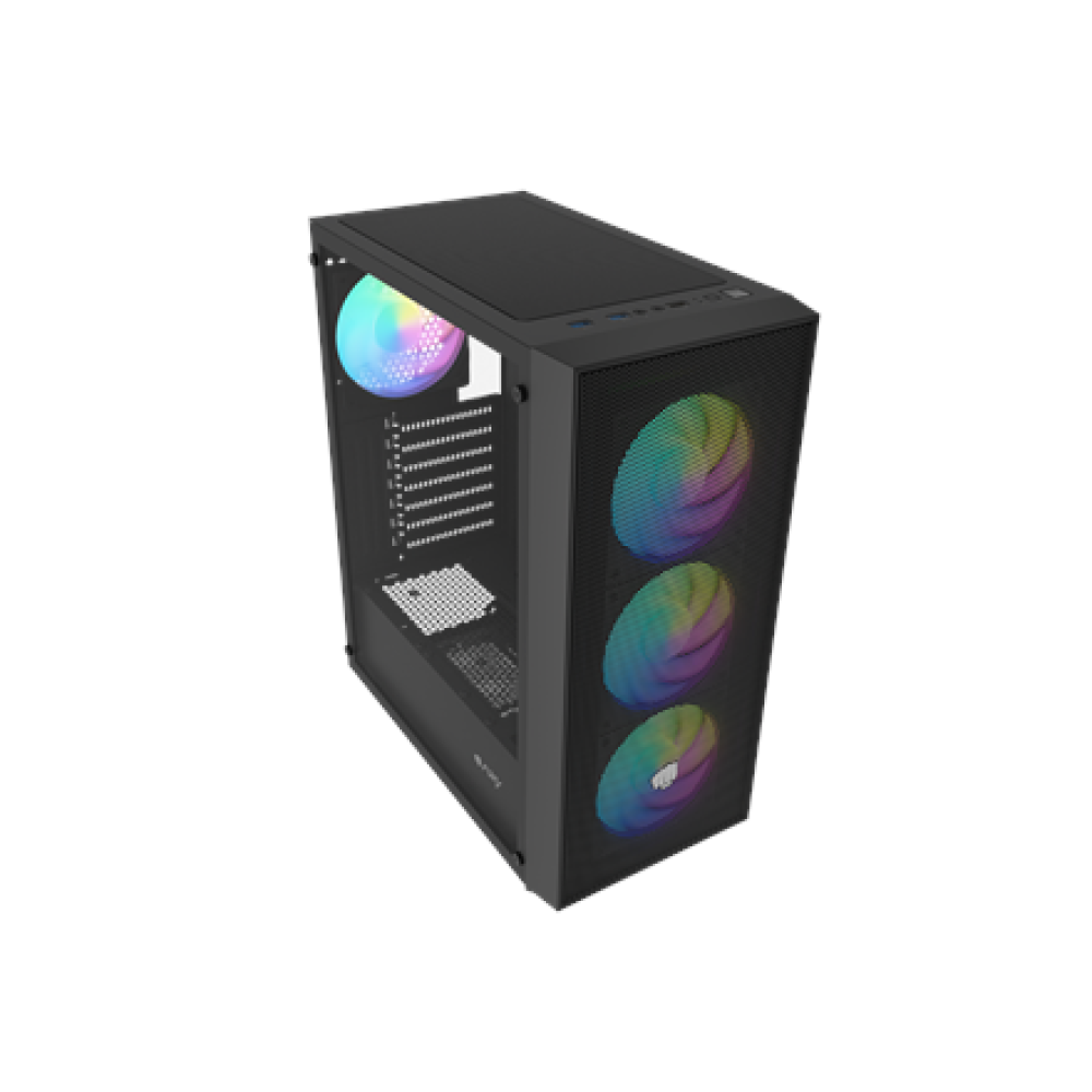 Fury PC Case , SHOBO SH8F ARGB , Black , Midi Tower