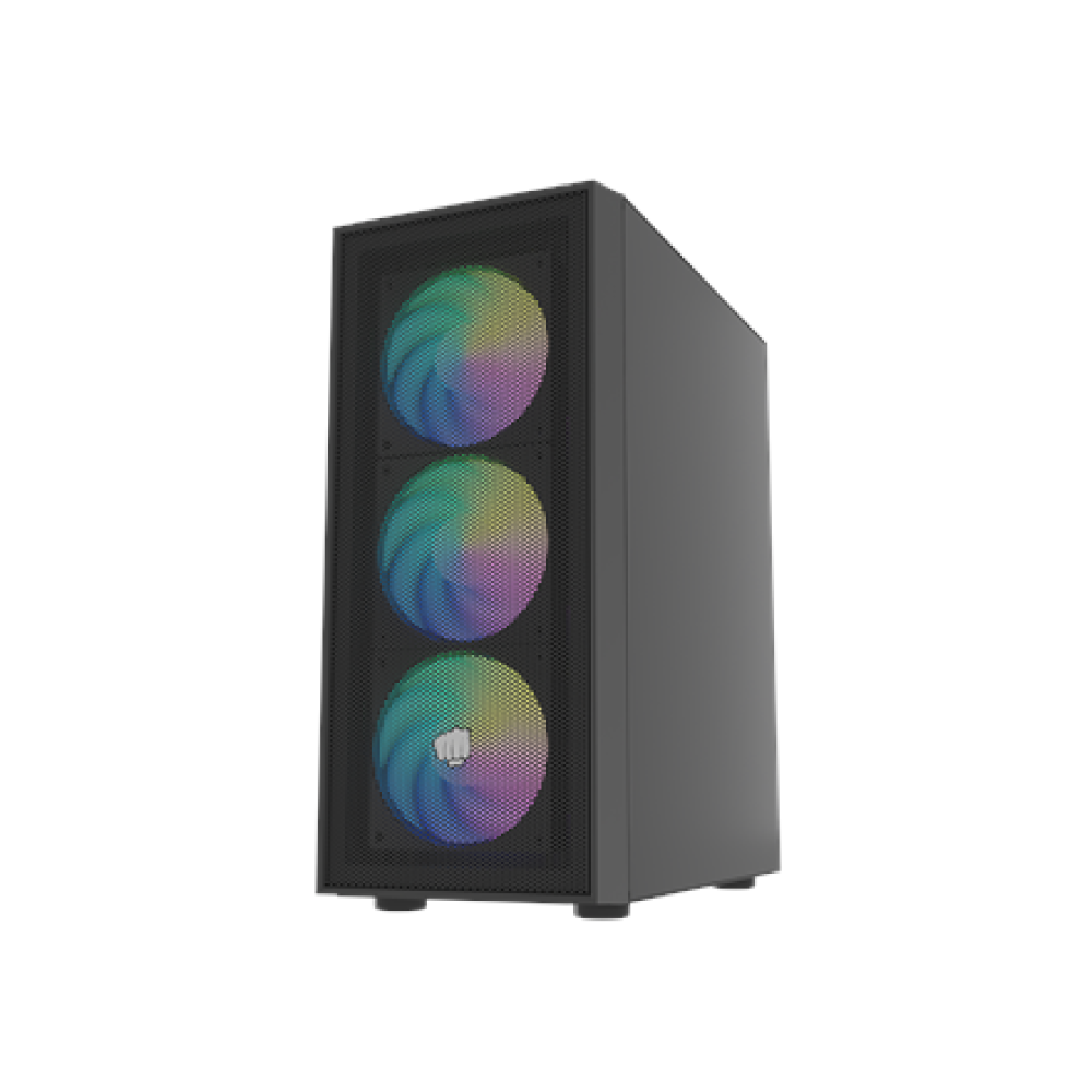 Fury PC Case , SHOBO SH8F ARGB , Black , Midi Tower