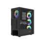 Fury PC Case , SHOBO SH8F ARGB , Midi Tower , Black