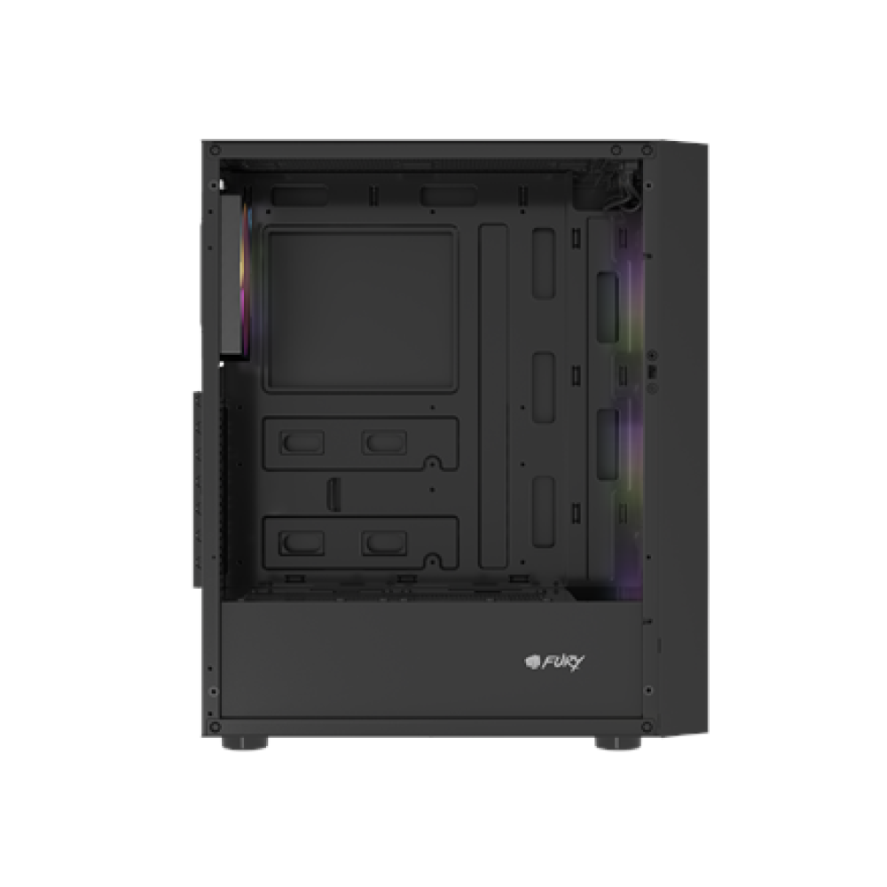 Fury PC Case , SHOBO SH8F ARGB , Black , Midi Tower