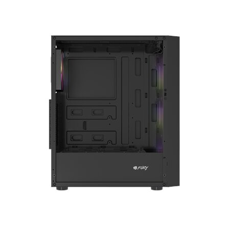 Fury PC Case , SHOBO SH8F ARGB , Midi Tower , Black