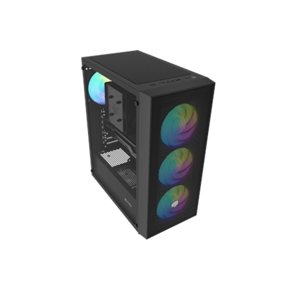 Fury PC Case , SHOBO SH8F ARGB , Black , Midi Tower