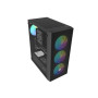 Fury PC Case , SHOBO SH8F ARGB , Midi Tower , Black