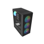 Fury PC Case , SHOBO SH8F ARGB , Black , Midi Tower