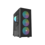 Fury PC Case , SHOBO SH8F ARGB , Black , Midi Tower