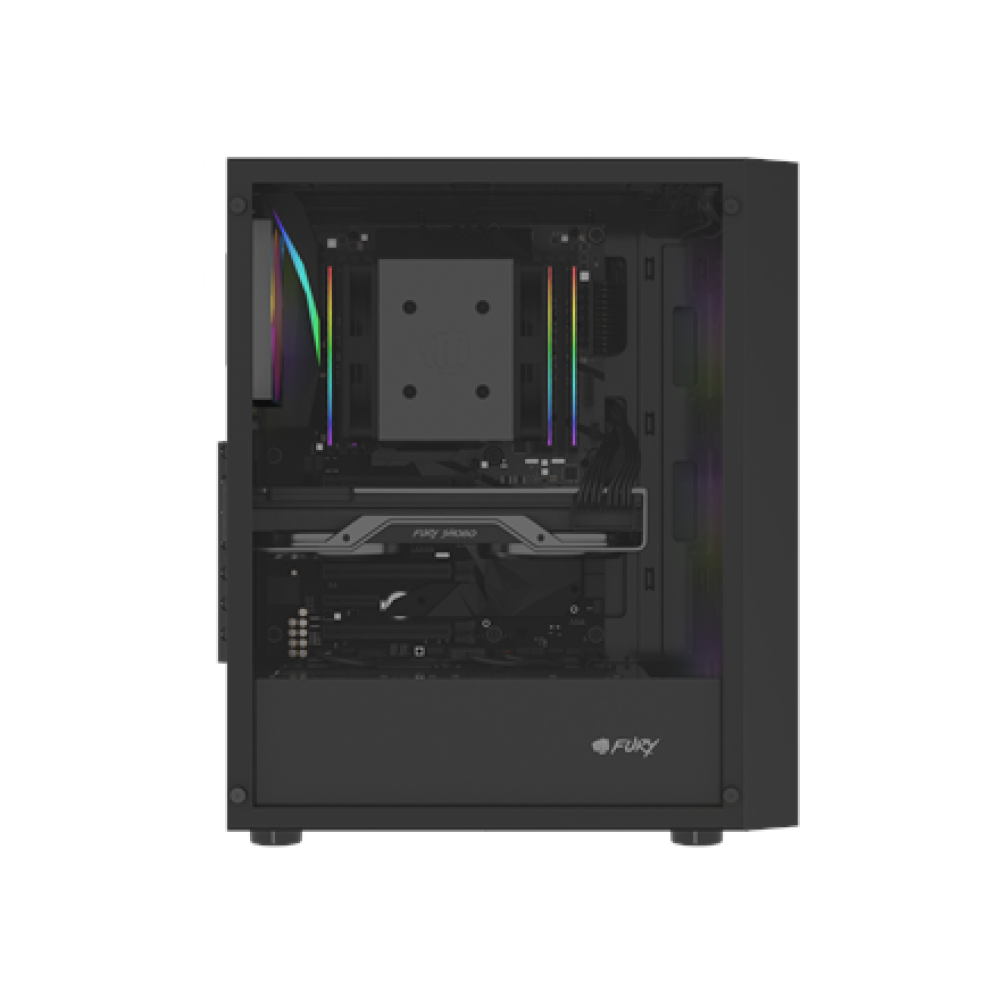 Fury PC Case , SHOBO SH8F ARGB , Black , Midi Tower