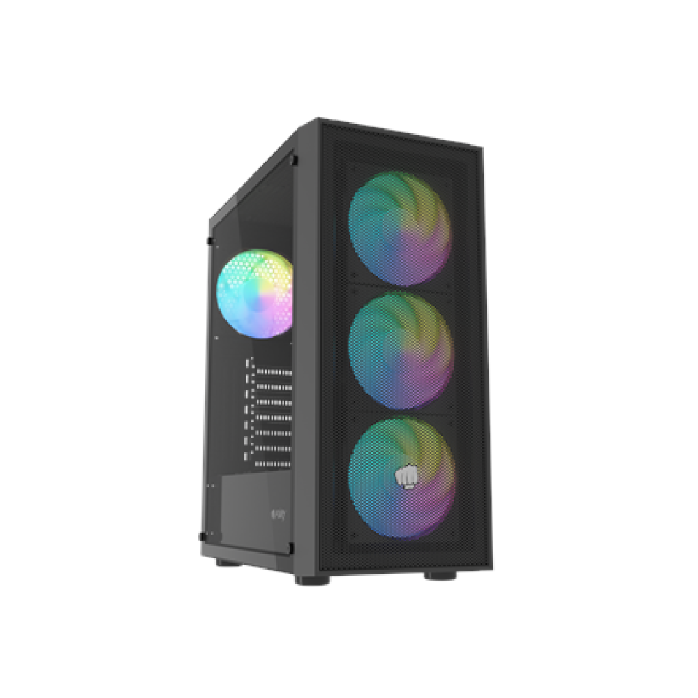 Fury PC Case , SHOBO SH8F ARGB , Black , Midi Tower