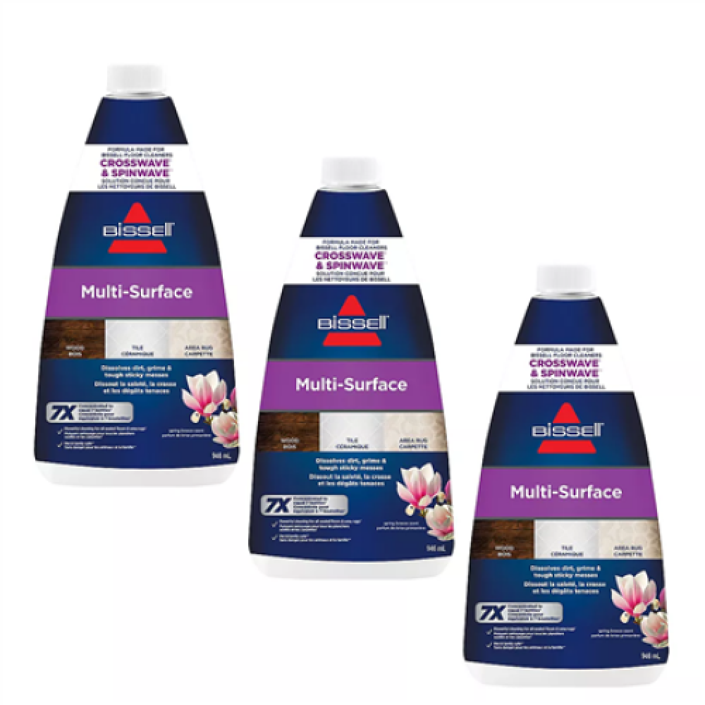 Bissell , MultiSurface Detergent Trio Pack , 1000 ml