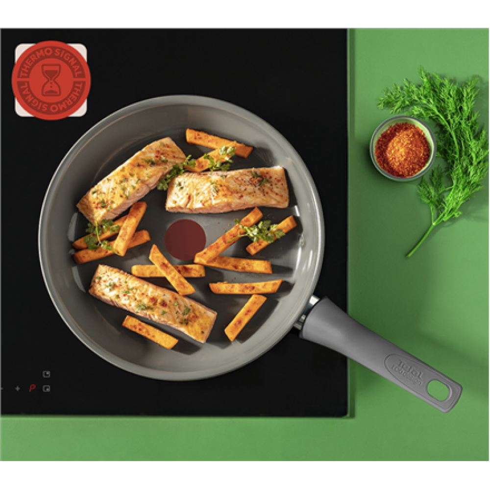 TEFAL Pan , C4260443 , Frying , Diameter 24 cm , Suitable for induction hob , Fixed handle , Grey