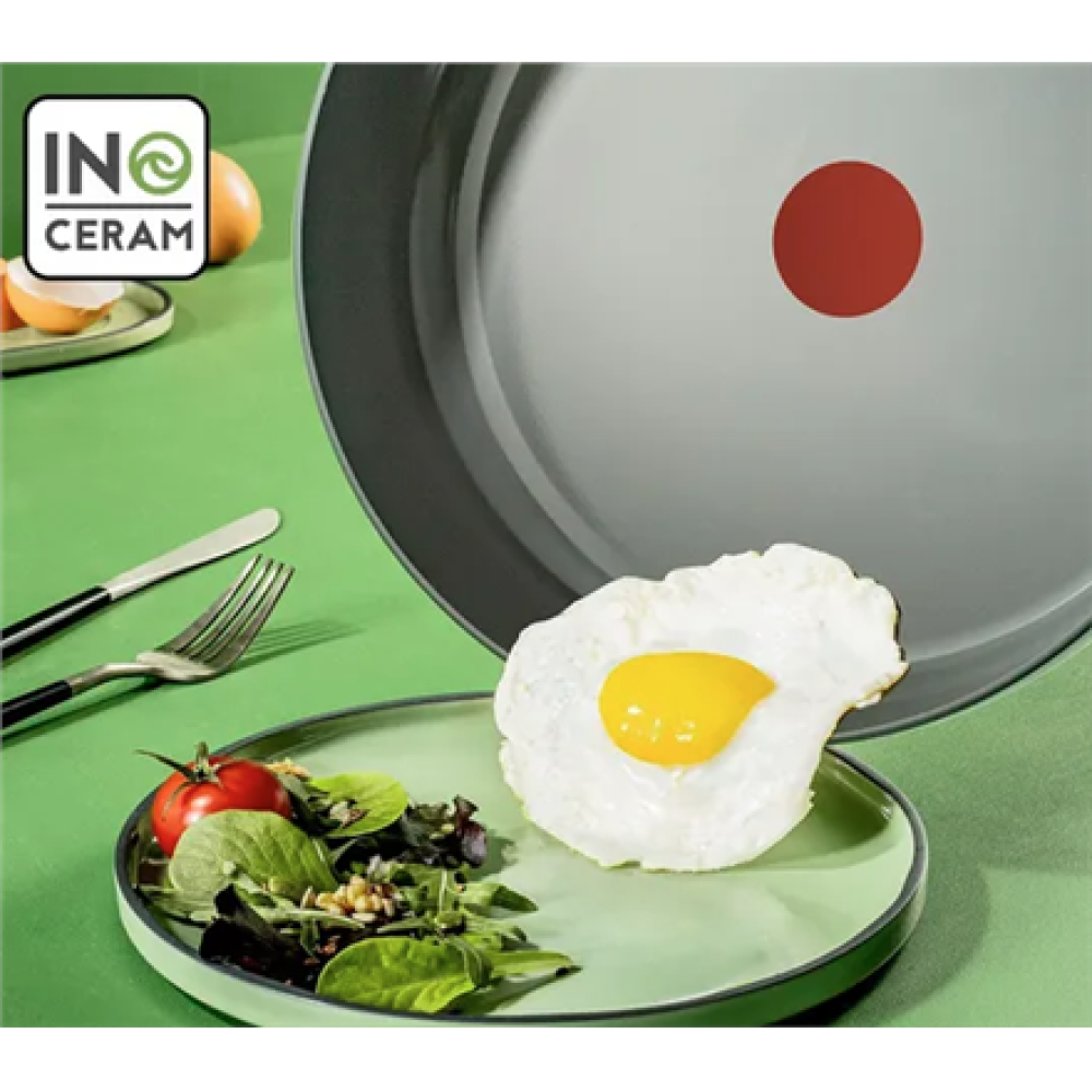 TEFAL Pan , C4260443 , Frying , Diameter 24 cm , Suitable for induction hob , Fixed handle , Grey