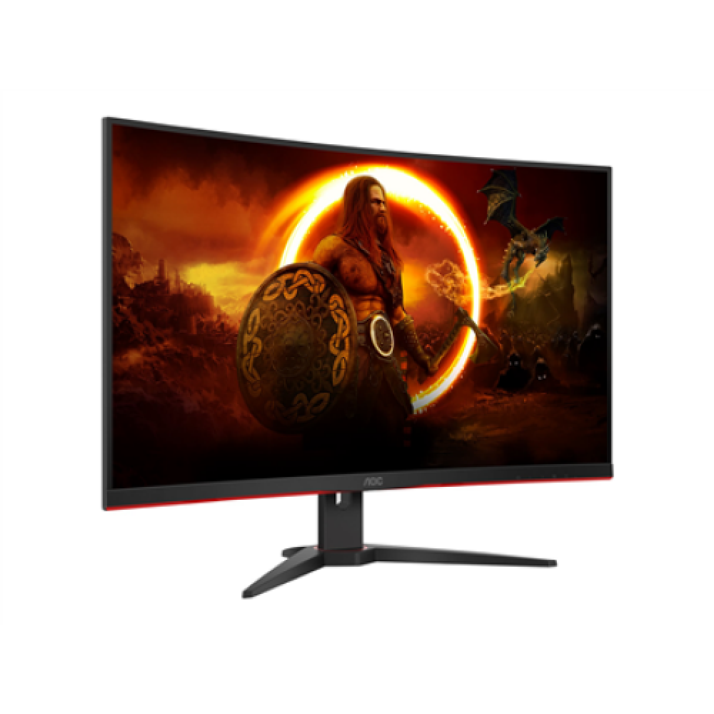 AOC , Curved Gaming Monitor , CQ32G2SE , 31.5 , VA , QHD , 16:9 , 165 Hz , 1 ms , 2560 x 1440 , 250 cd/m² , HDMI ports quantity 2 , Black/Red , Warranty 36 month(s)