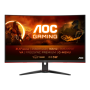 AOC , Curved Gaming Monitor , CQ32G2SE , 31.5 , VA , QHD , 16:9 , 165 Hz , 1 ms , 2560 x 1440 , 250 cd/m² , HDMI ports quantity 2 , Black/Red , Warranty 36 month(s)