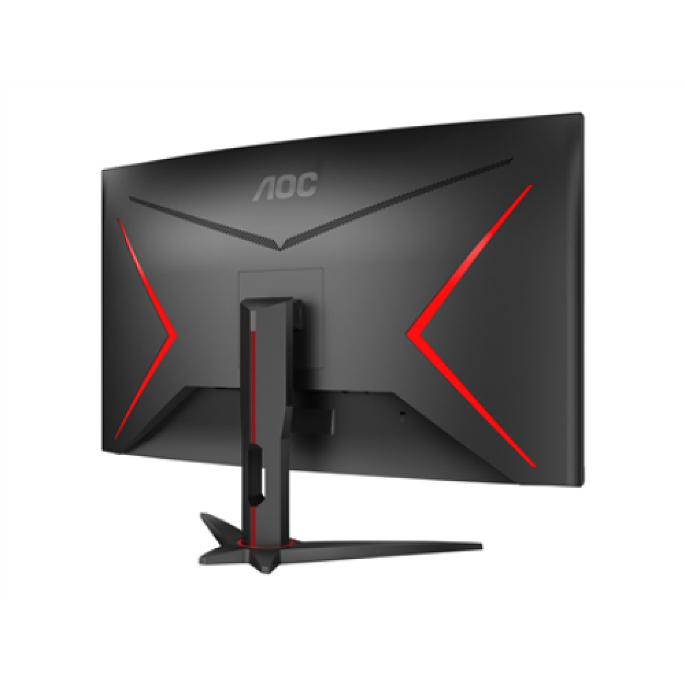 AOC , Curved Gaming Monitor , CQ32G2SE , 31.5 , VA , QHD , 16:9 , 165 Hz , 1 ms , 2560 x 1440 , 250 cd/m² , HDMI ports quantity 2 , Black/Red , Warranty 36 month(s)