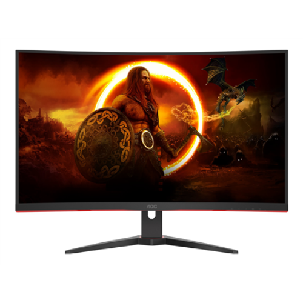 AOC , Curved Gaming Monitor , CQ32G2SE , 31.5 , VA , QHD , 16:9 , 165 Hz , 1 ms , 2560 x 1440 , 250 cd/m² , HDMI ports quantity 2 , Black/Red , Warranty 36 month(s)