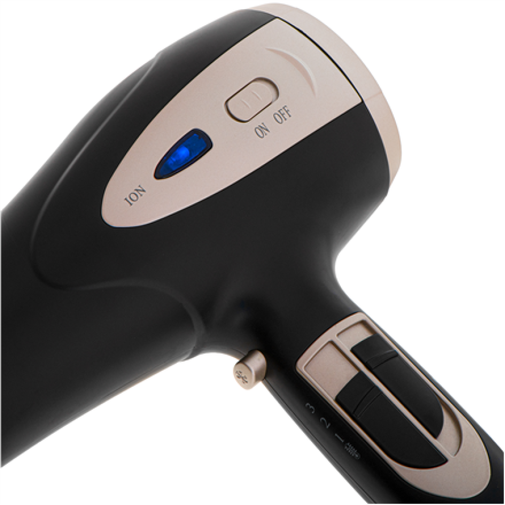 Mesko Hair Dryer , MS 2287 , 2200 W , Number of temperature settings 3 , Diffuser nozzle , Black/Champagne