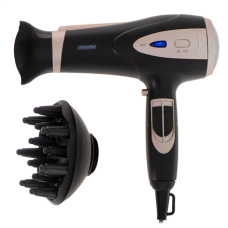 Mesko Hair Dryer , MS 2287 , 2200 W , Number of temperature settings 3 , Diffuser nozzle , Black/Champagne Mesko Hair Dryer , MS 2287 , 2200 W , Number of temperature settings 3 , Diffuser nozzle , Black/Champagne
