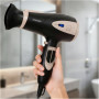 Mesko Hair Dryer , MS 2287 , 2200 W , Number of temperature settings 3 , Diffuser nozzle , Black/Champagne