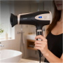 Mesko Hair Dryer , MS 2287 , 2200 W , Number of temperature settings 3 , Diffuser nozzle , Black/Champagne