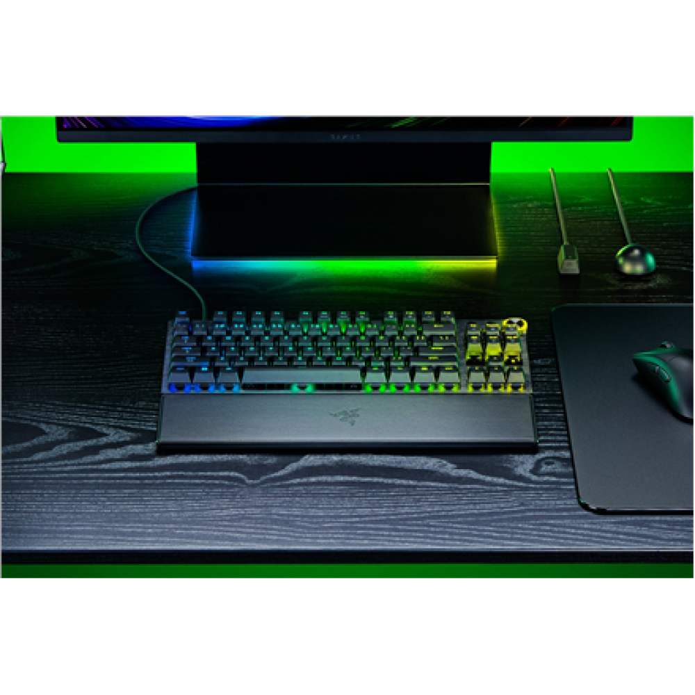 Razer Huntsman V3 Pro Tenkeyless 8KHz , Gaming keyboard , Wired , US , Black , USB Type-C , Razer Analog Optical Switch Gen-2
