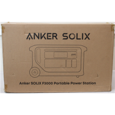 SALE OUT. Anker SOLIX F3000 Portable Power Station , Anker Solix Portable Power Station, 3072 Wh, 3600 W , F3000 , 24 month(s) , DAMAGED PACKAGING AND MANUAL, DIRTY WHEELS, SCRATCHED HANDLE