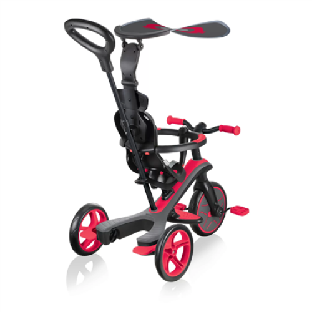 Globber Tricycle and Balance Bike Explorer Trike 4in1 Red