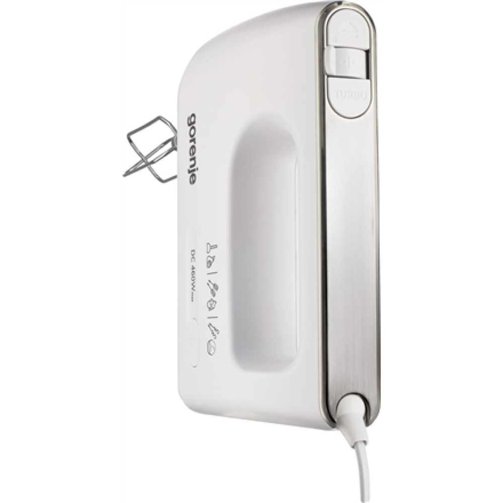Gorenje , Hand Mixer , M460CDC , Hand Mixer , 460 W , Number of speeds 5 , Turbo mode , White