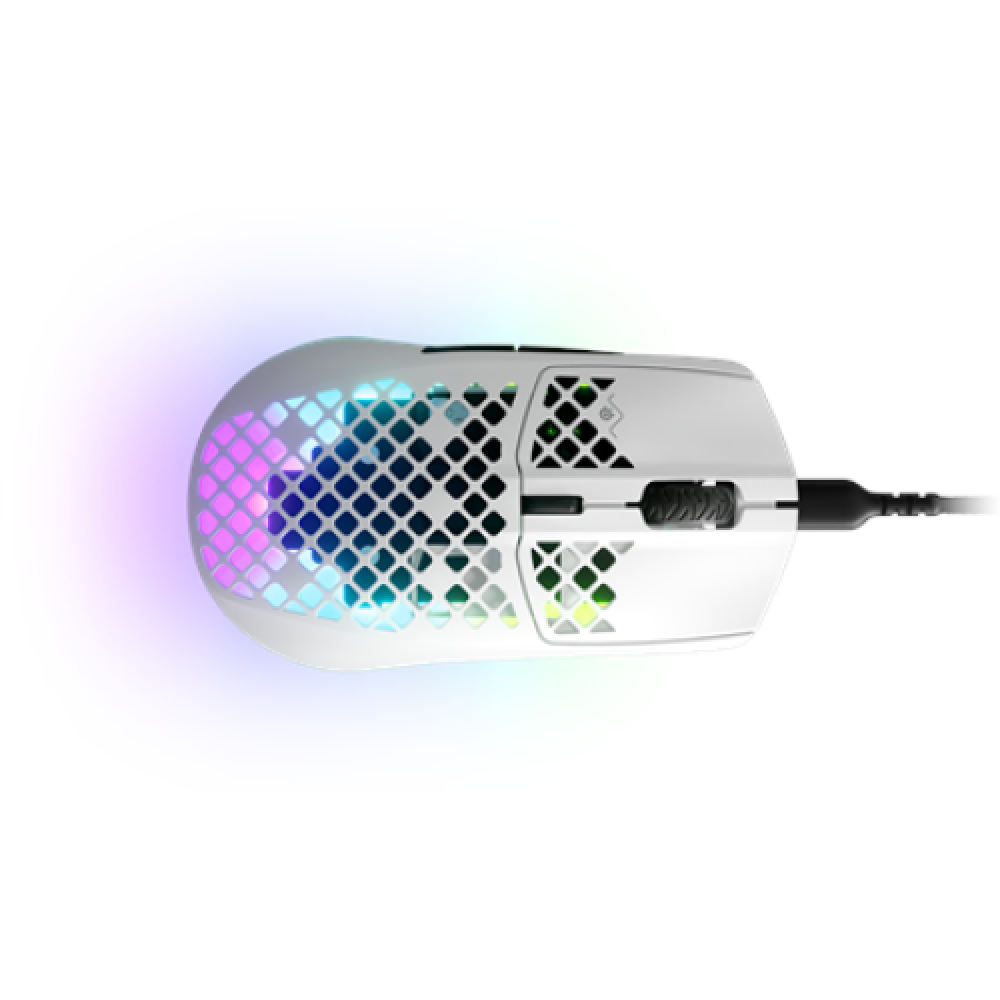 SteelSeries Gaming Mouse Aerox 3 (2022 Edition), Optical, RGB LED light, Snow, Wired