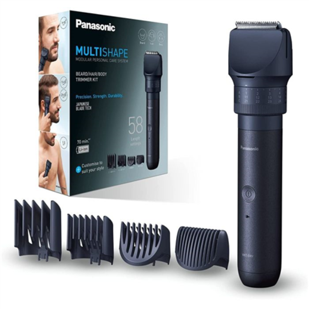 Panasonic Beard, Hair Trimmer , MultiShape ER-CKN1-PAC1 , Cordless , Wet & Dry , Number of length steps 39 , Black