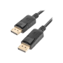 CA-DPDP-10CC-0030-BK Lanberg DisplayPort Cable 19 Pin V1.2 4K, 3 m , CA-DPDP-10CC-0030-BK , DisplayPort to DisplayPort