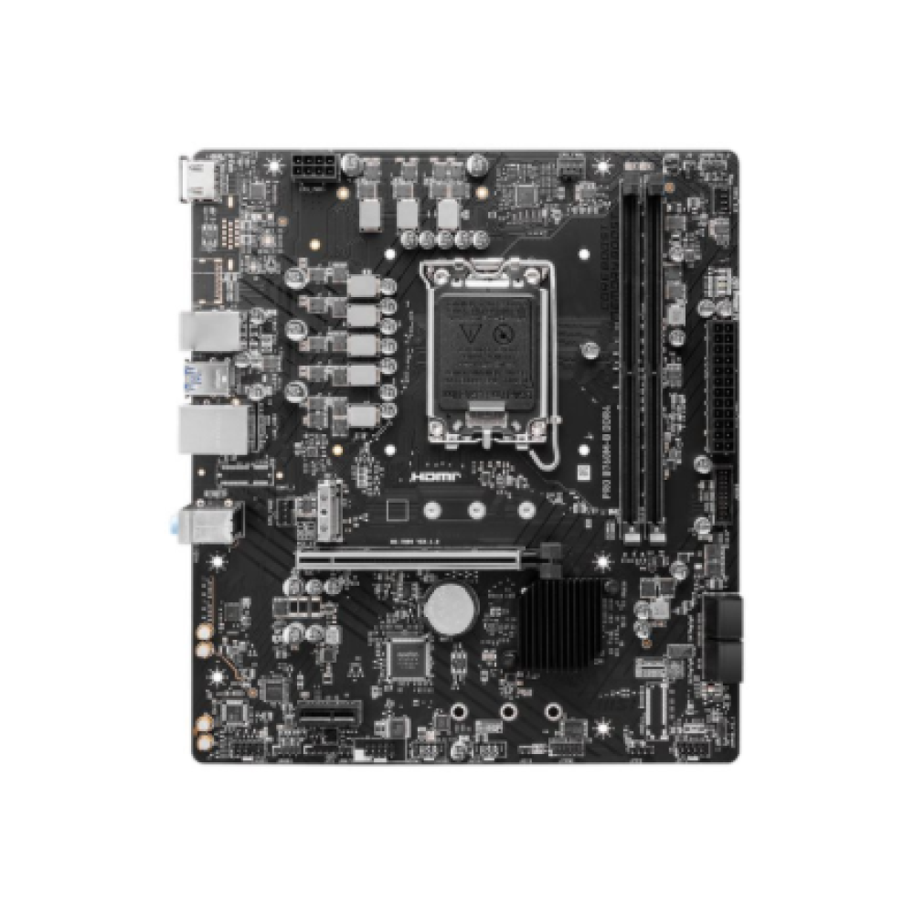 MSI PRO B760M-B DDR4 , Processor family Intel , Processor socket LGA1700 , DDR4 , Supported hard disk drive interfaces SATA, M.2 , Number of SATA connectors 4
